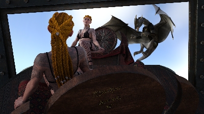 I have been working on Aeron's hair (Dragon Bones) for quite a while now.  Still ... see more below